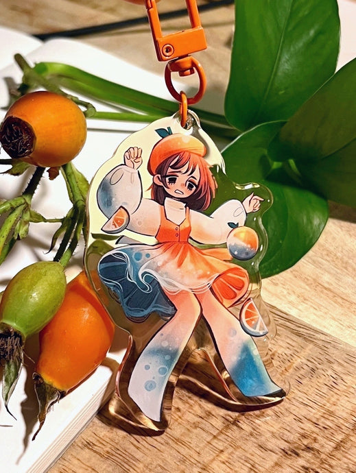 Moldy Orange Acrylic Charm