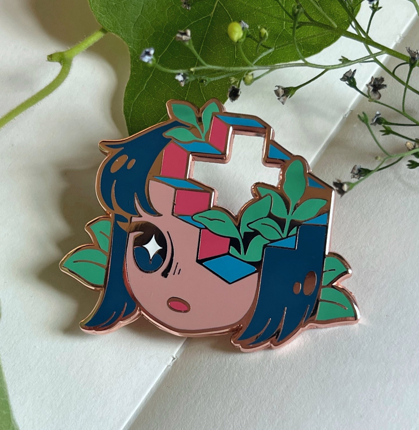 Head Empty Enamel Pin